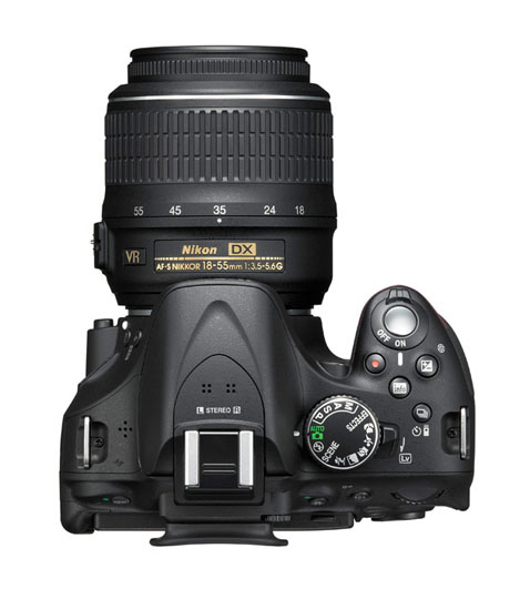 Nikon D5200 top